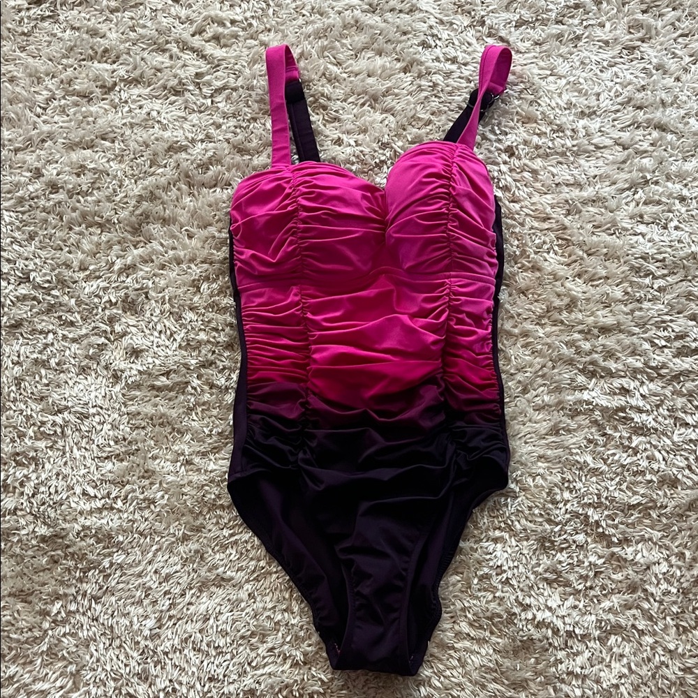 Pink and Wine Swimwear by aqua green shape and style women’s